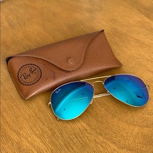 Ray Ban Blue Flash Aviators